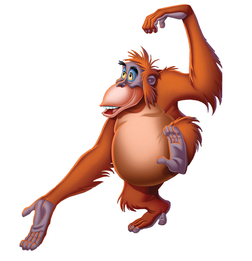 Animated Orangutan Character PNG Image