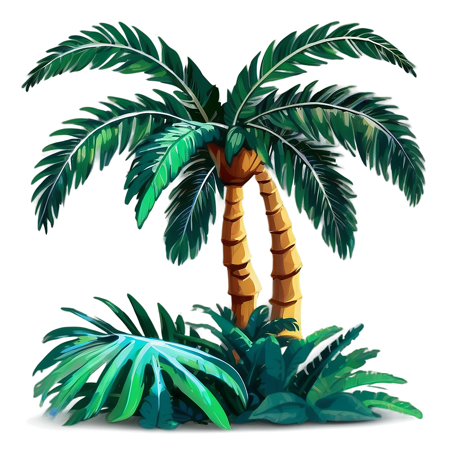 Animated Palm Leaves Png Ayu PNG Image