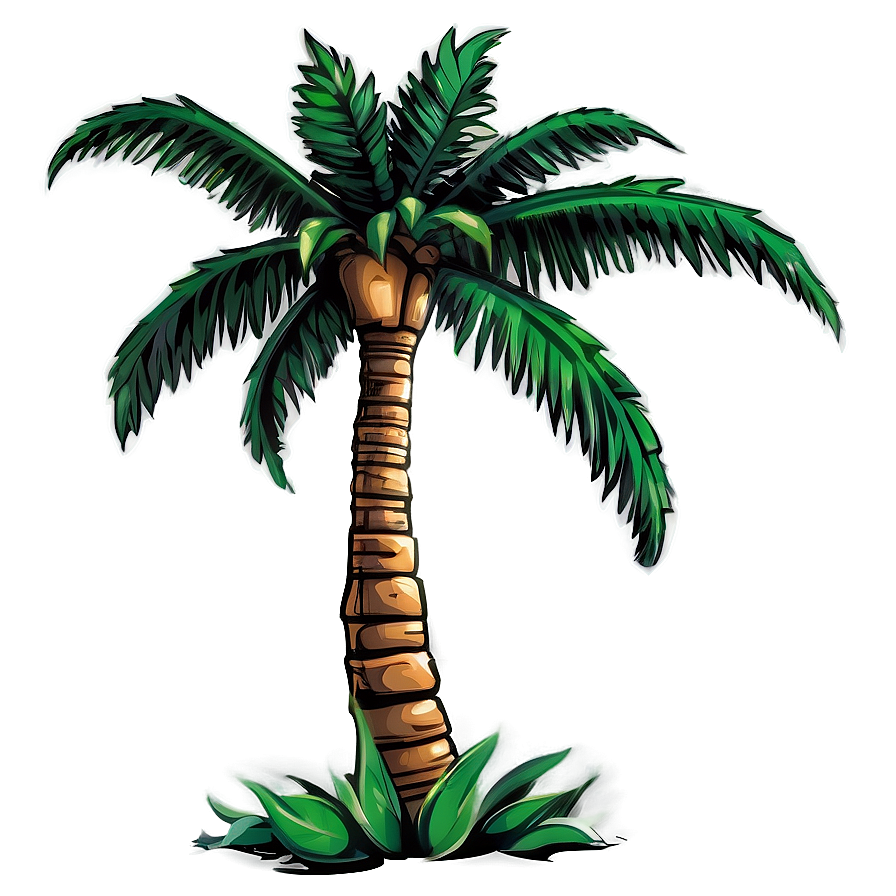 Animated Palm Tree Graphic Png Lmp81 PNG Image