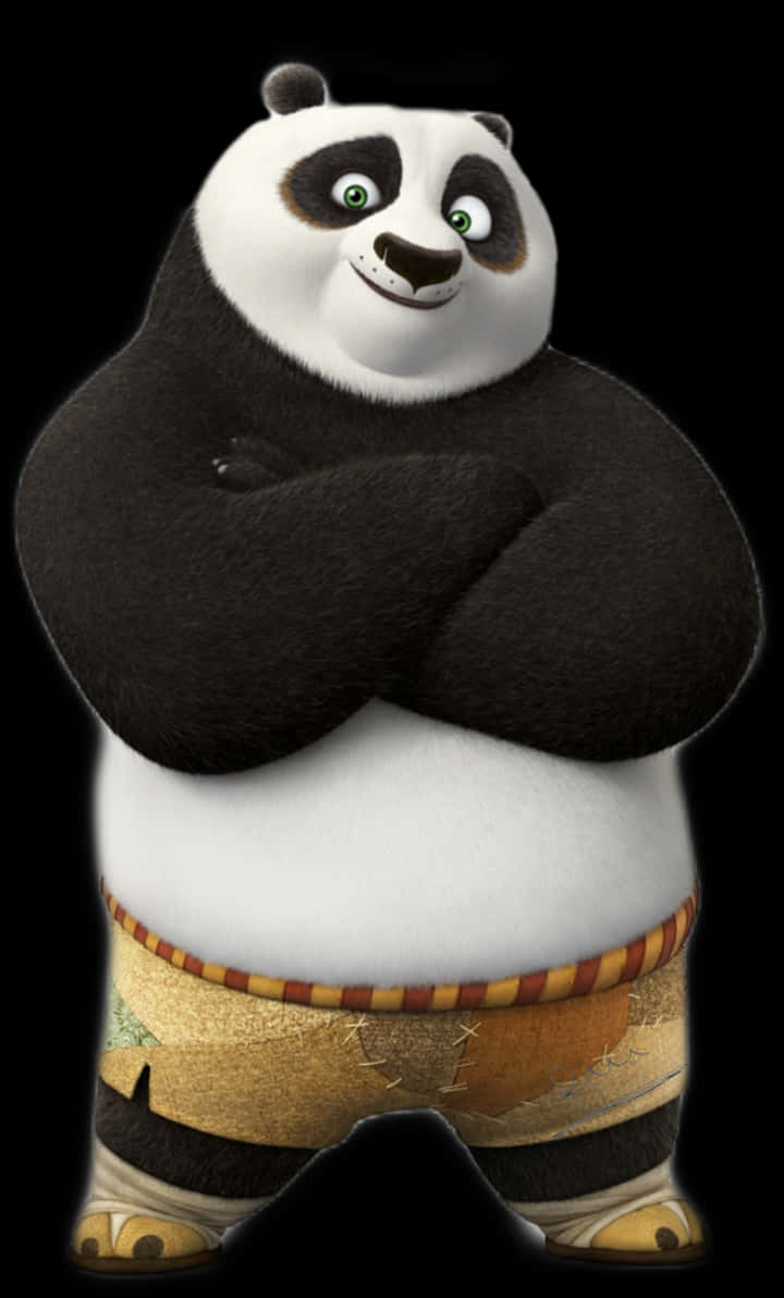 Animated Panda Character PNG Image