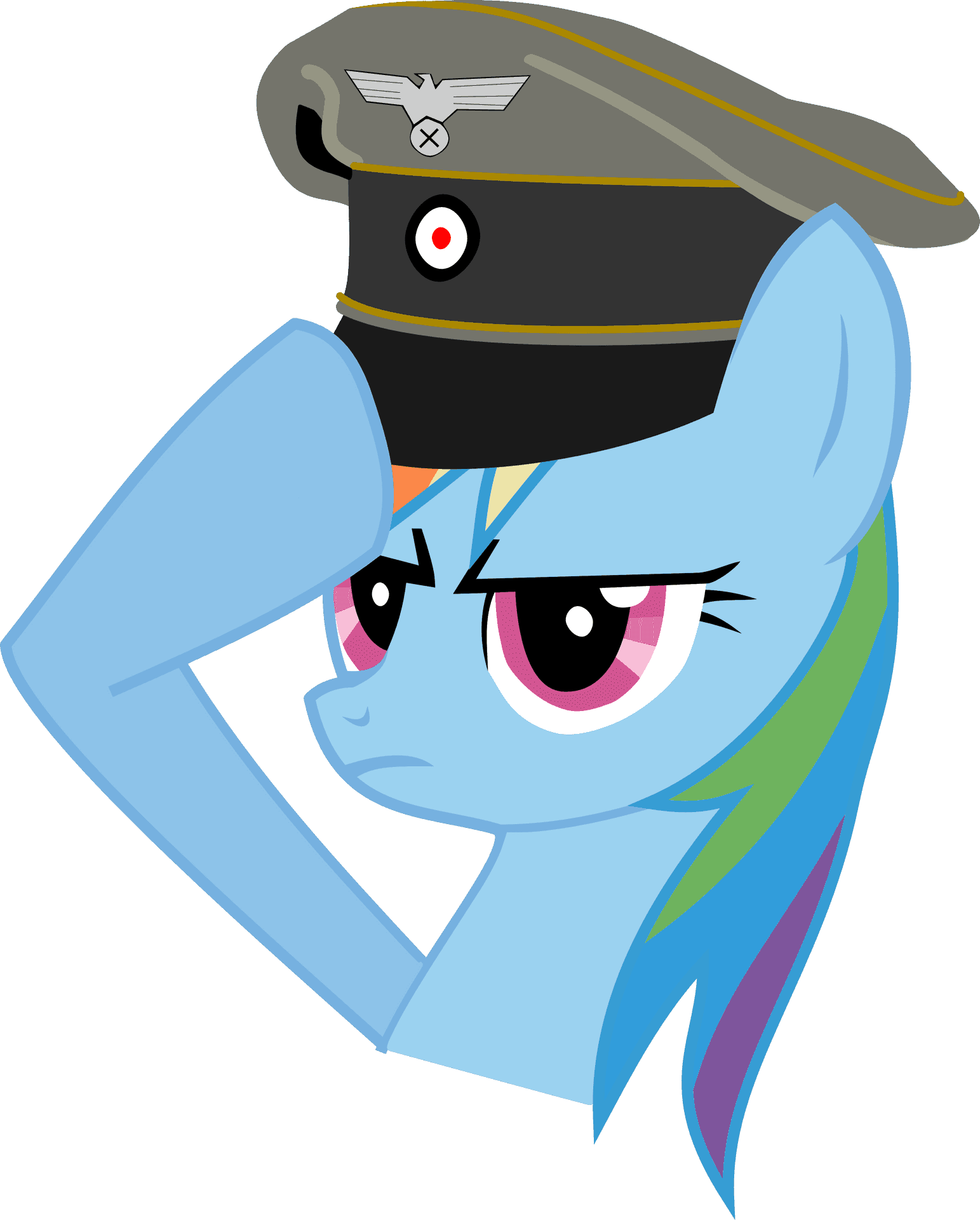 Animated Pony Saluting.png PNG Image