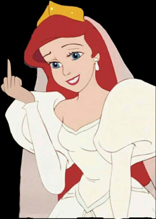 Animated Princess Gesture Edited PNG Image