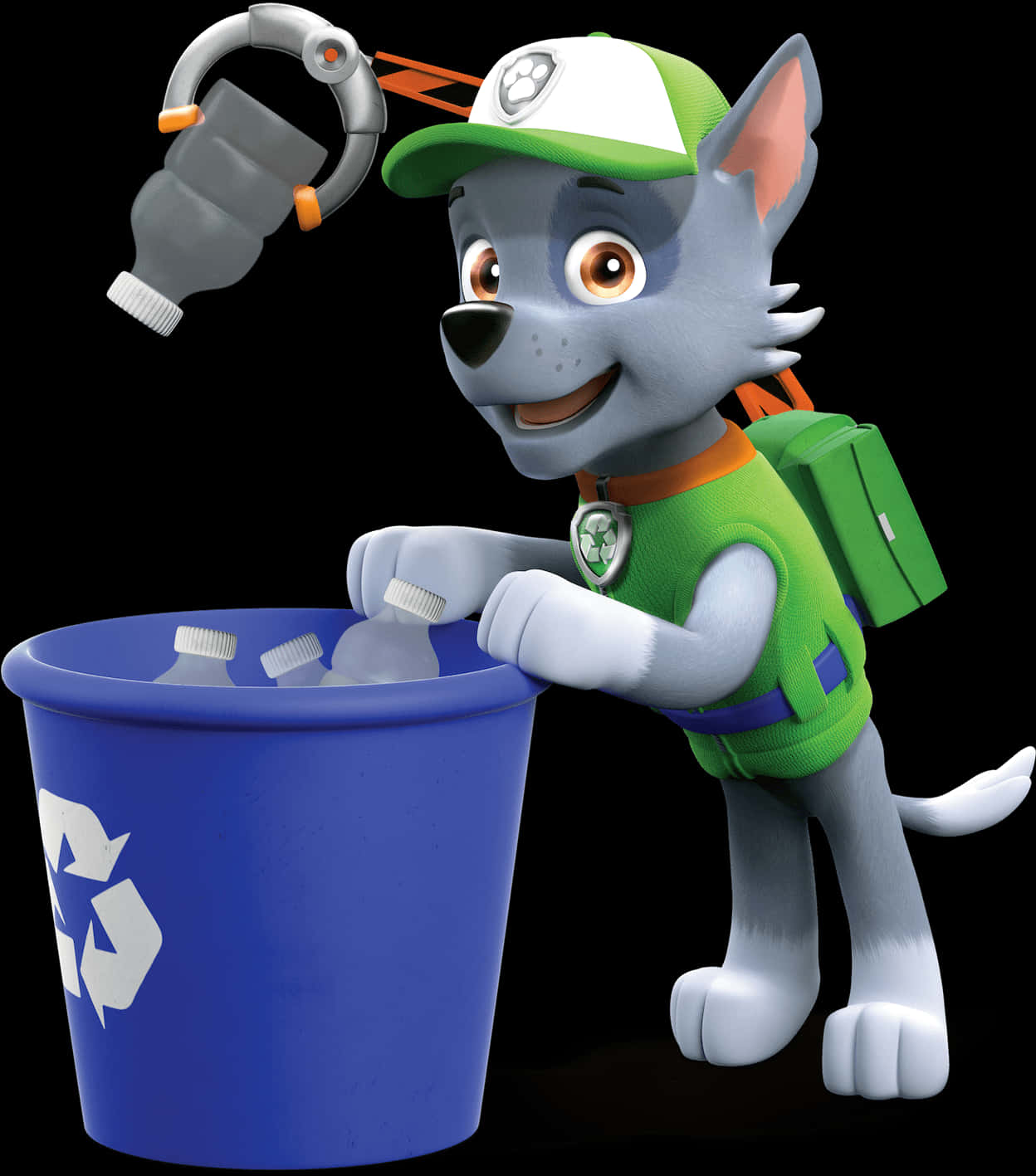 Animated Pup Recycling Adventure PNG Image