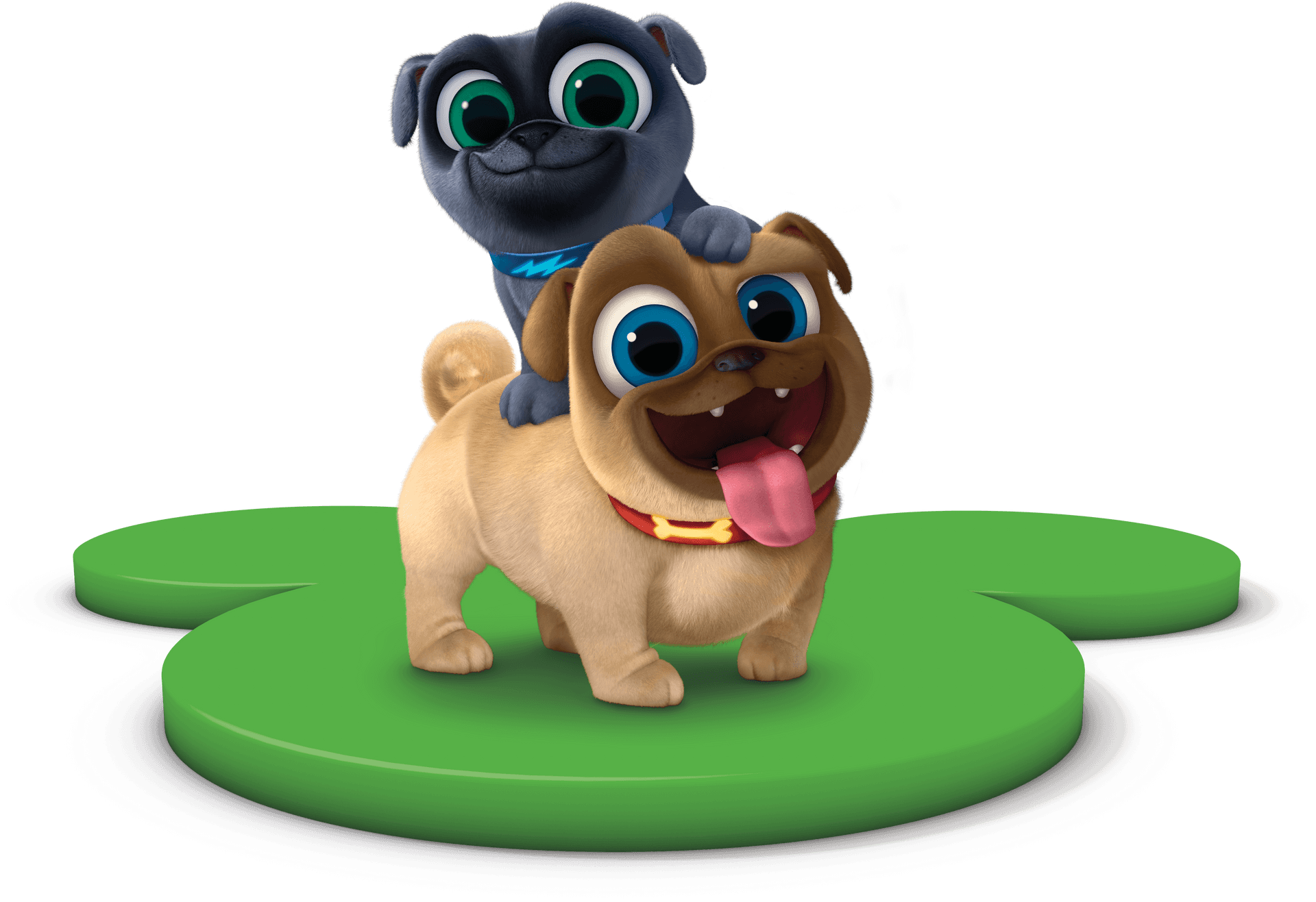 Animated Puppies Friends Together PNG Image