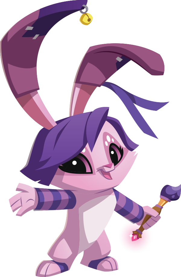 Animated Purple Bunny Animal Jam PNG Image