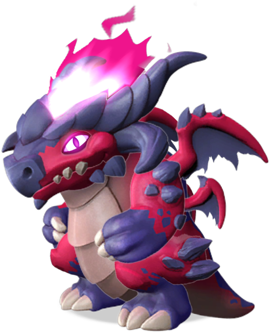 Animated Purple Demon Creature PNG Image