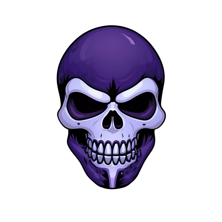 Animated Purple Skull Trooper Artwork Png Vfu16 PNG Image