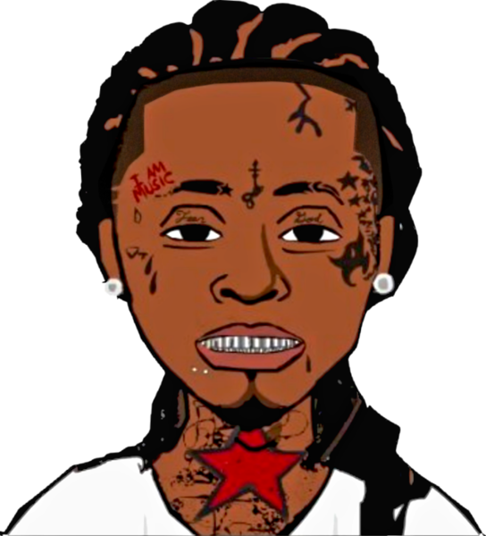 Animated Rapper Caricature PNG Image