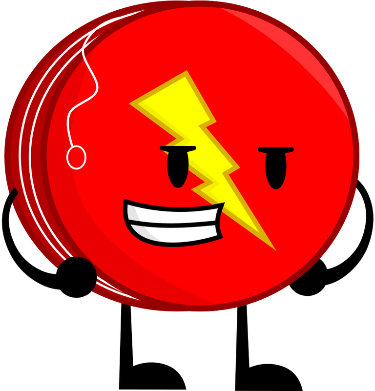 Animated Red Yoyo Character PNG Image