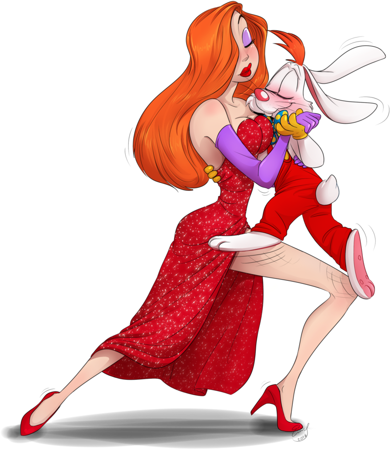 Animated Romantic Duo PNG Image