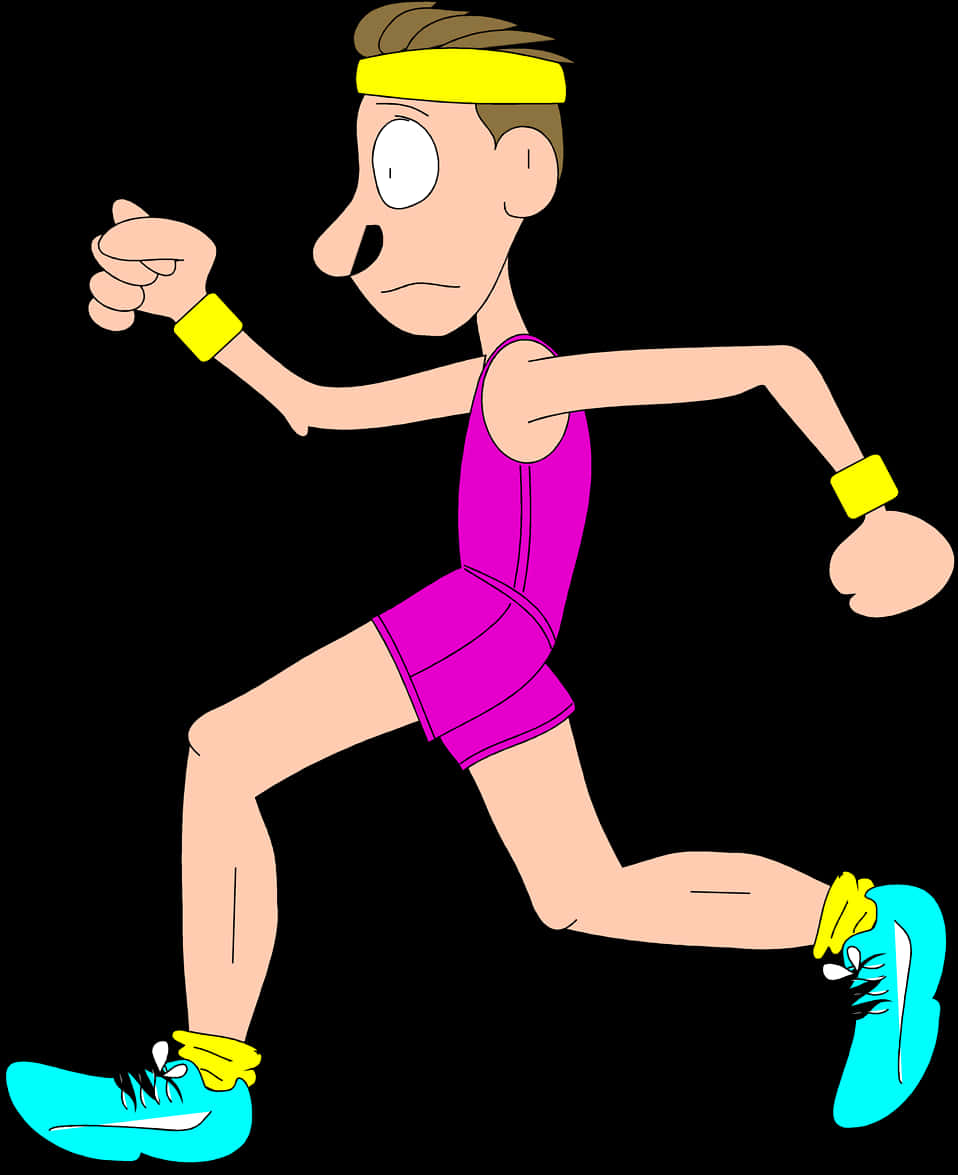 Animated Runnerin Action PNG Image