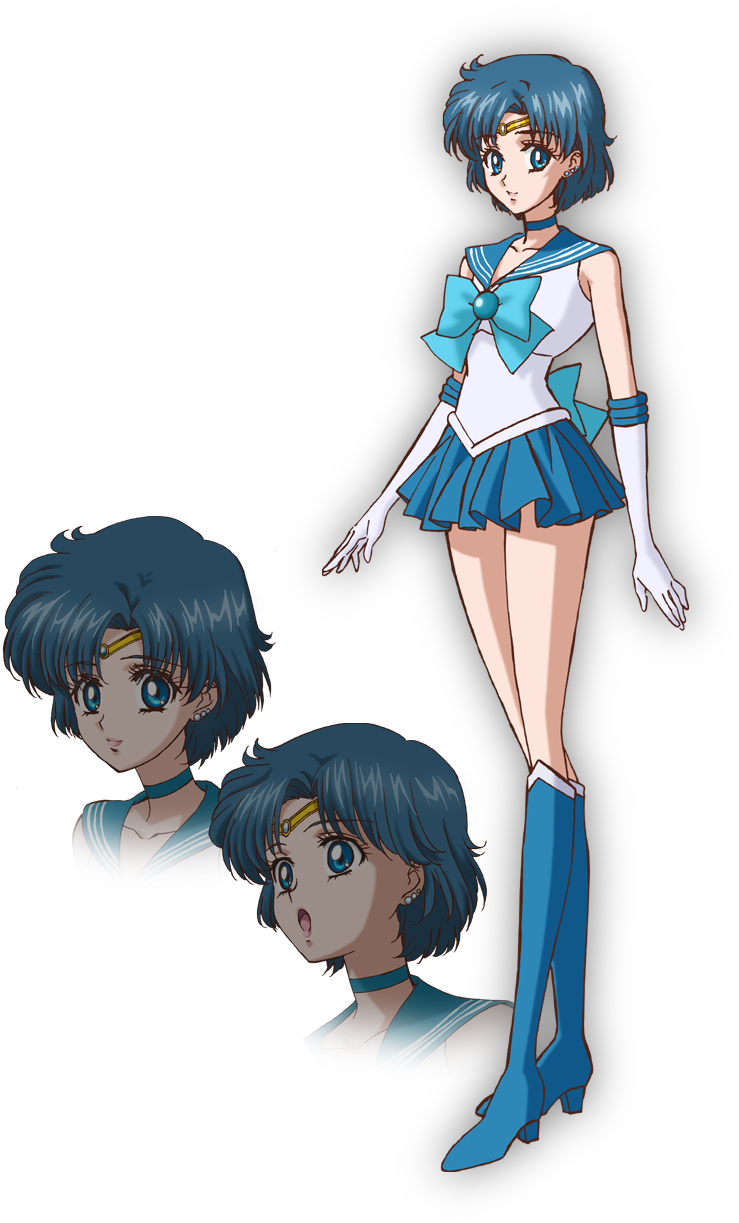 Animated Sailor Character Blue PNG Image