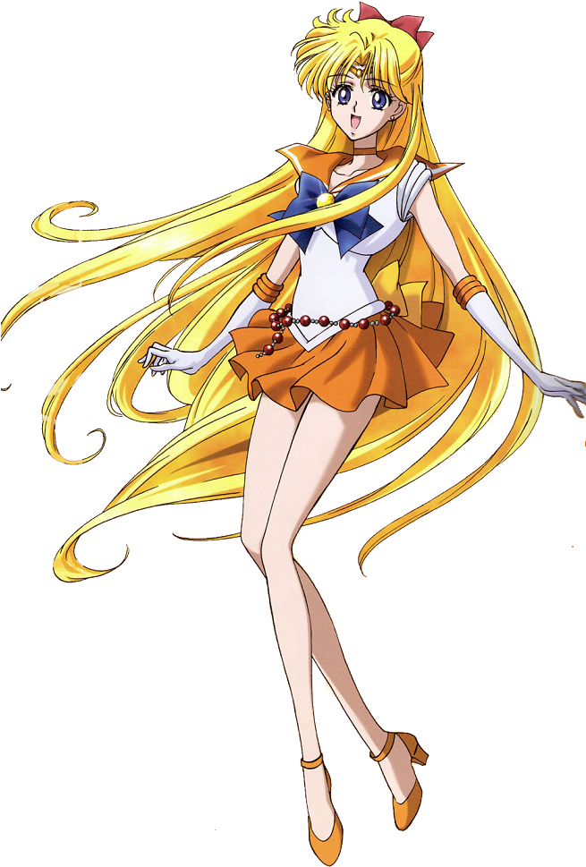 Animated Sailor Characterwith Long Blonde Hair PNG Image