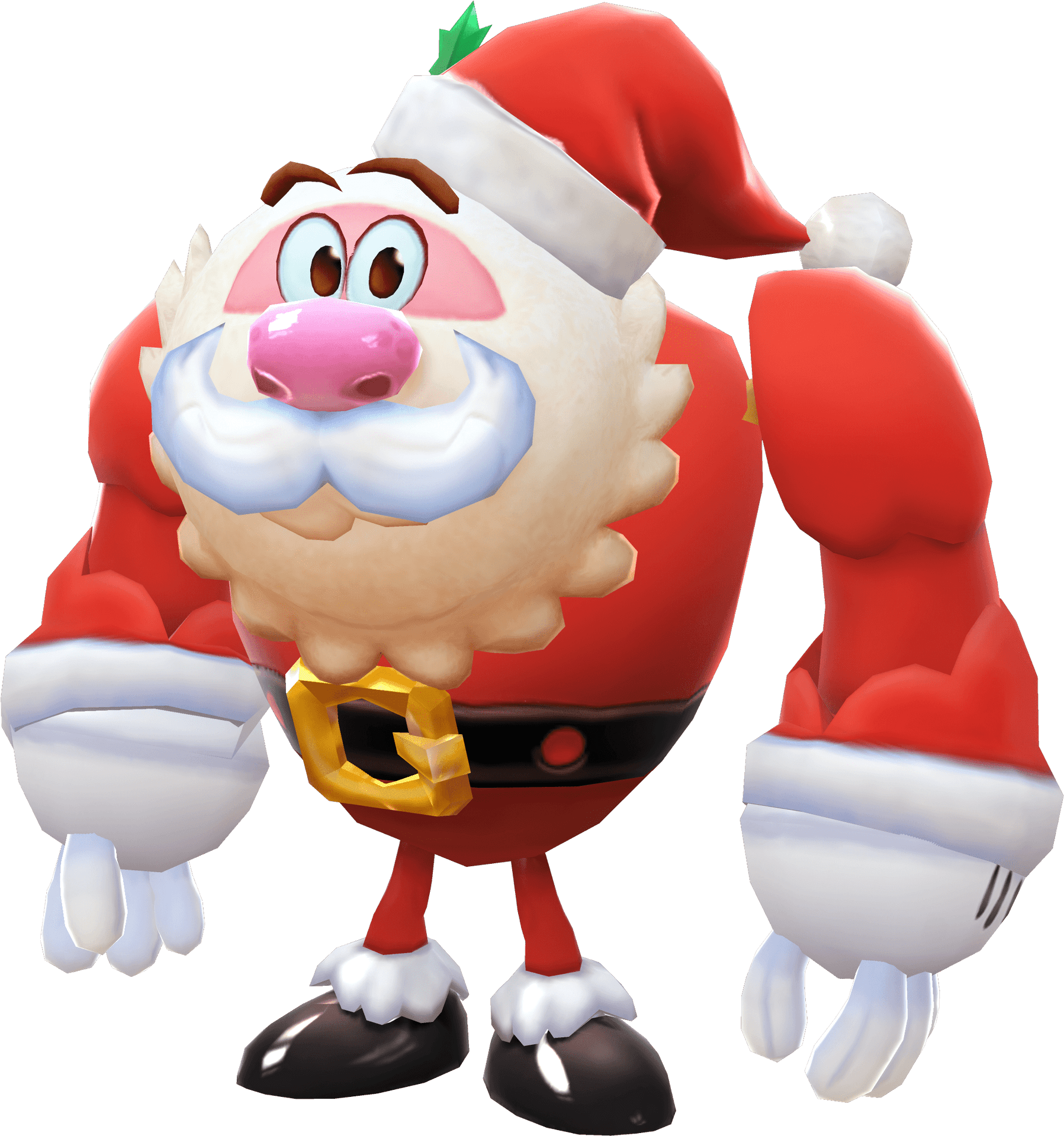 Animated Santa Character Cartoon PNG Image