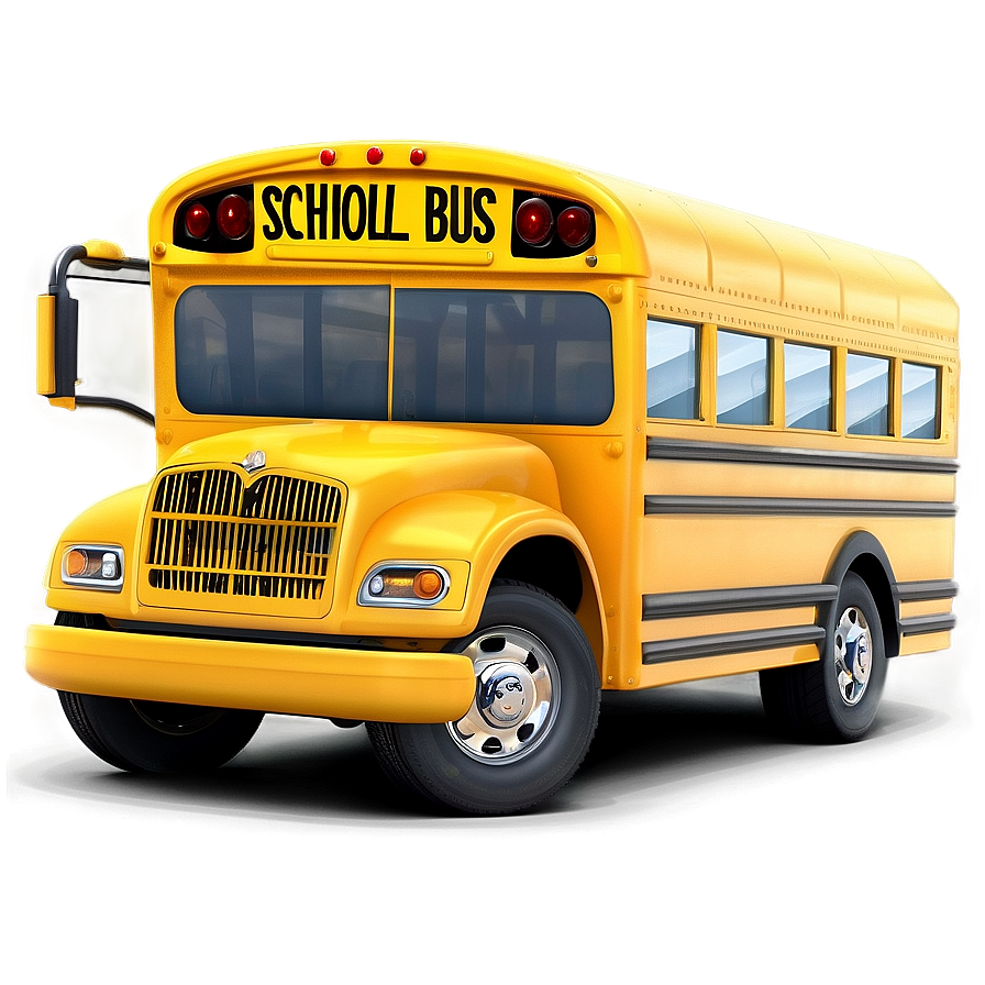 Animated School Bus Characters Png Rsy41 PNG Image