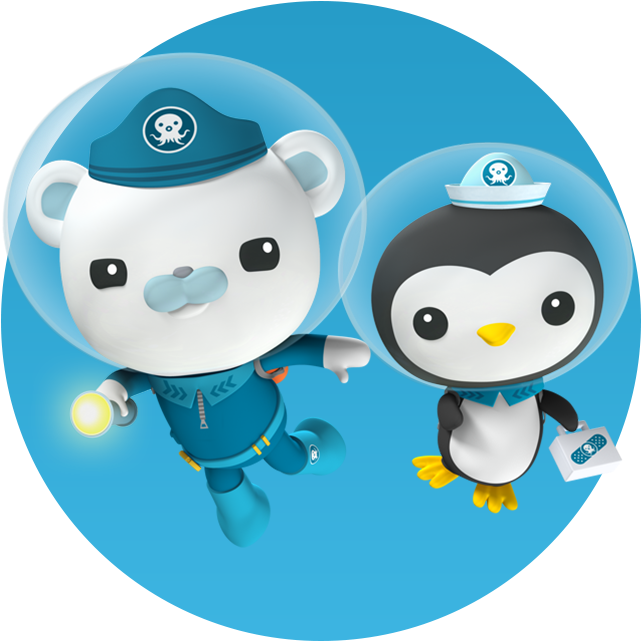 Animated Sea Explorers Bearand Penguin PNG Image