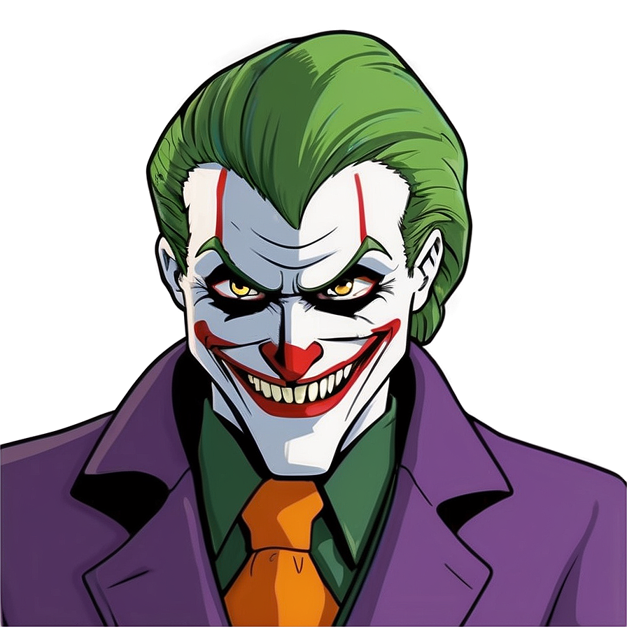 Animated Series Joker Smile Png Ped PNG Image