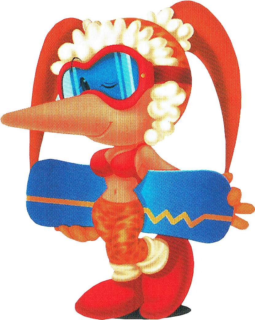 Animated Snowboarding Character PNG Image