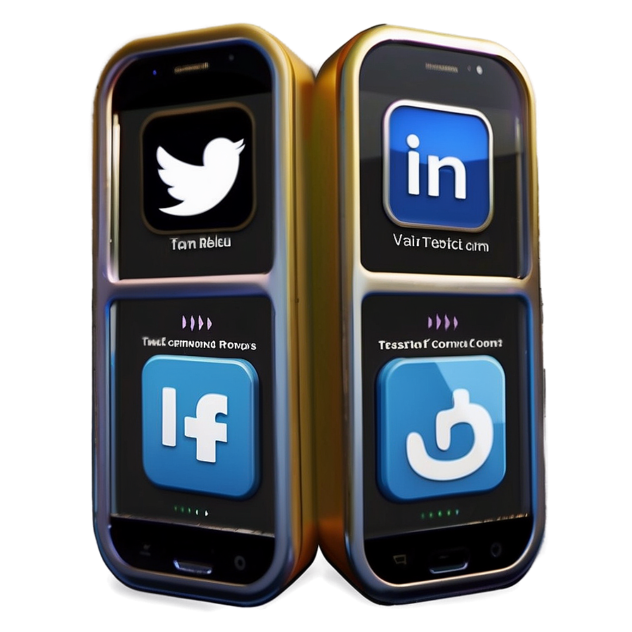 Animated Social Media Icons Png Kfx98 PNG Image