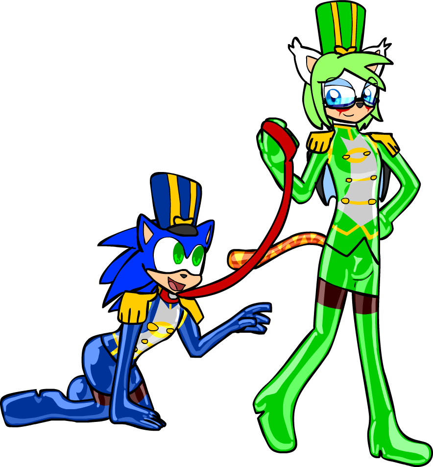 Animated Sonicand Green Character Costumes PNG Image