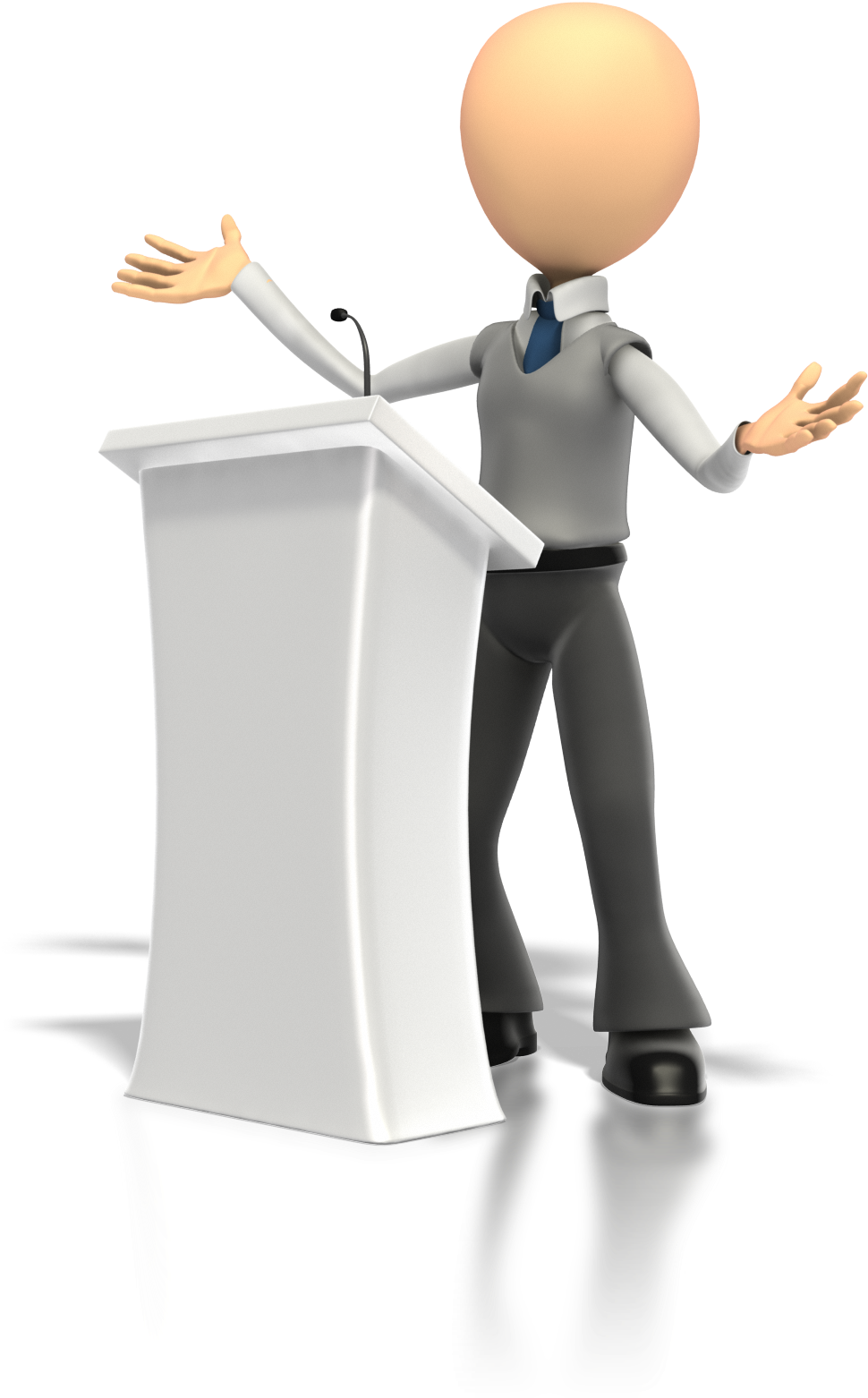 Animated Speakerat Podium.png PNG Image