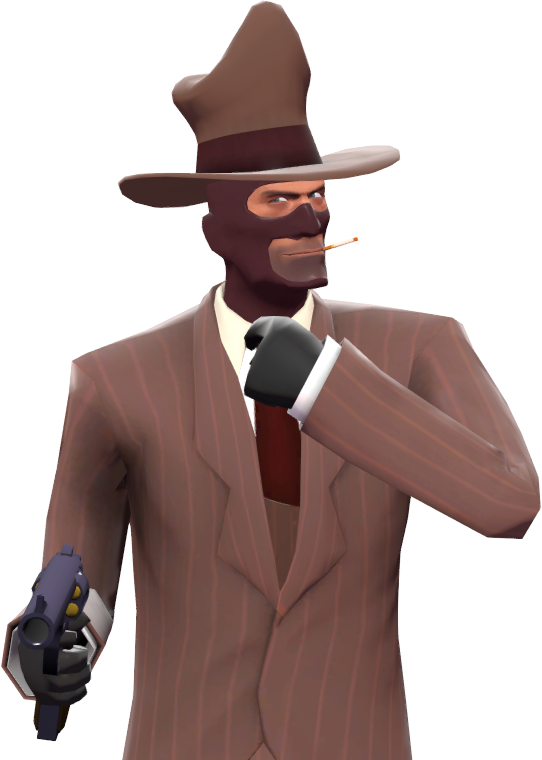 Animated Spywith Pistol PNG Image