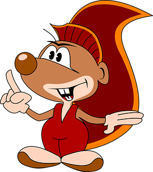 Animated Squirrel Character PNG Image