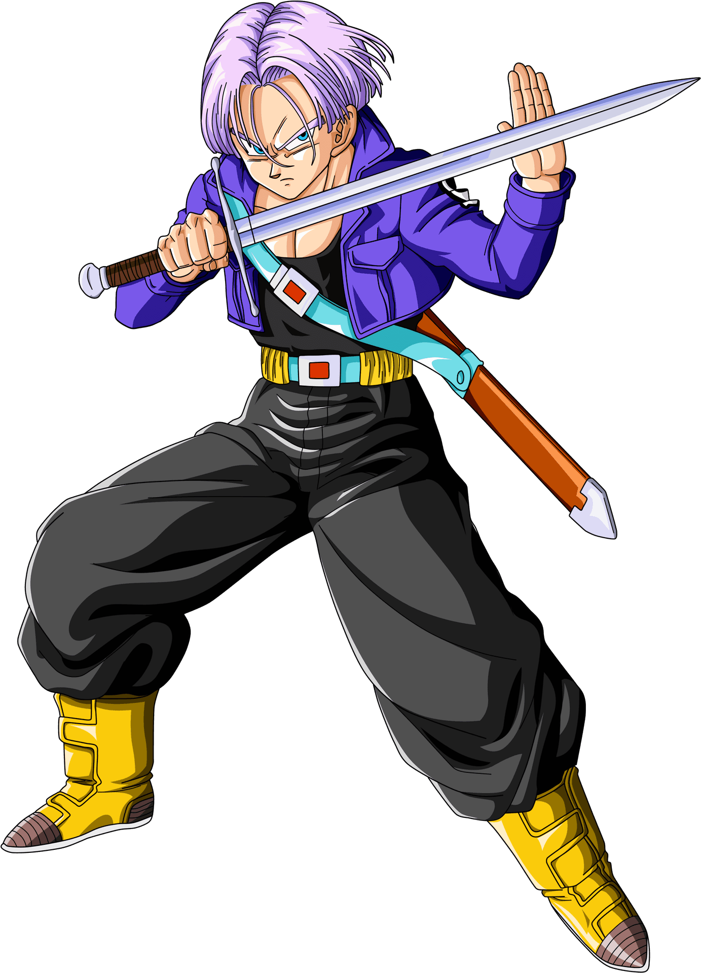 Animated Sword Wielding Character PNG Image