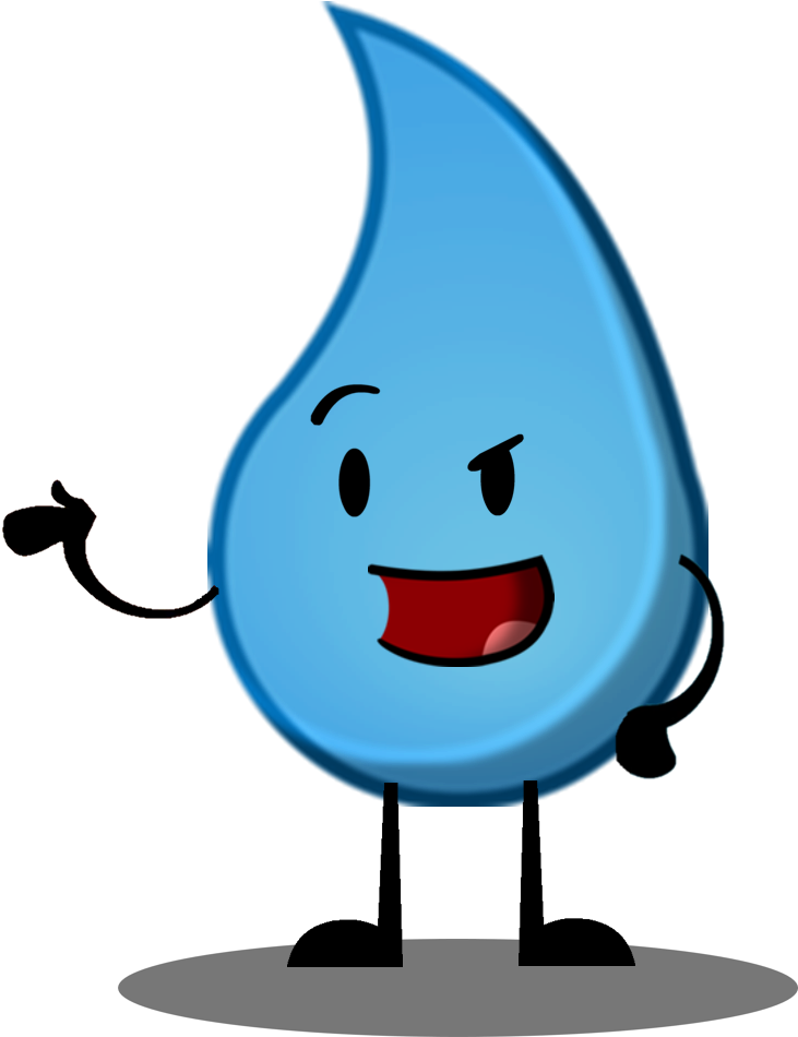 Animated Teardrop Character Smiling.png PNG Image