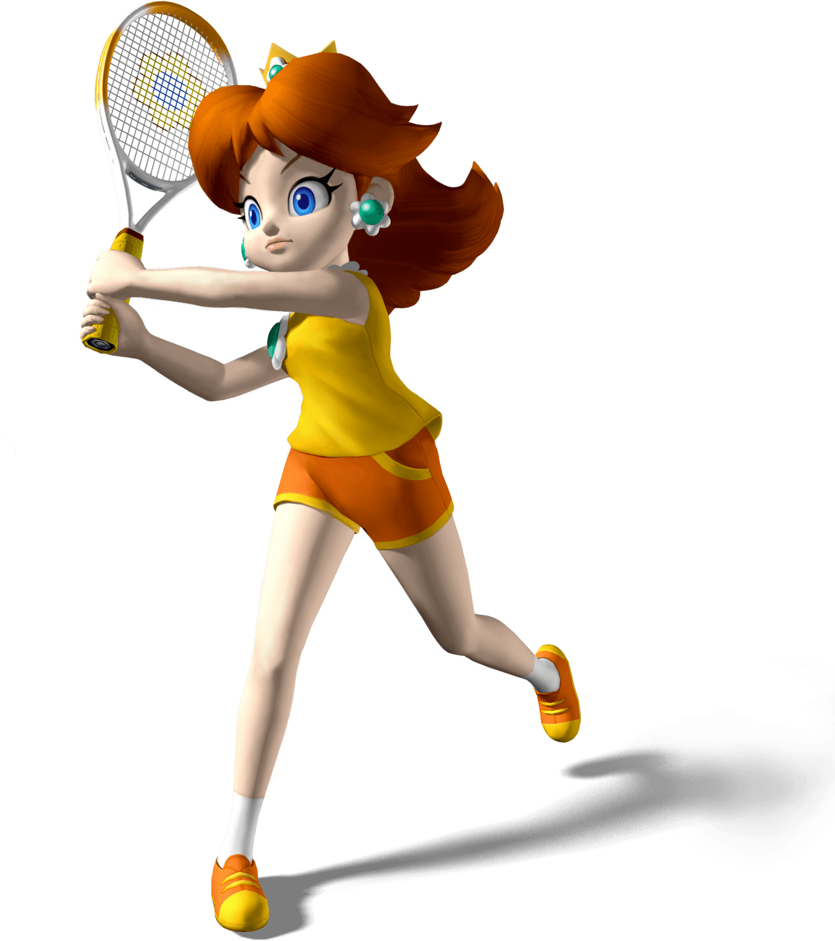 Animated Tennis Player Action Pose PNG Image