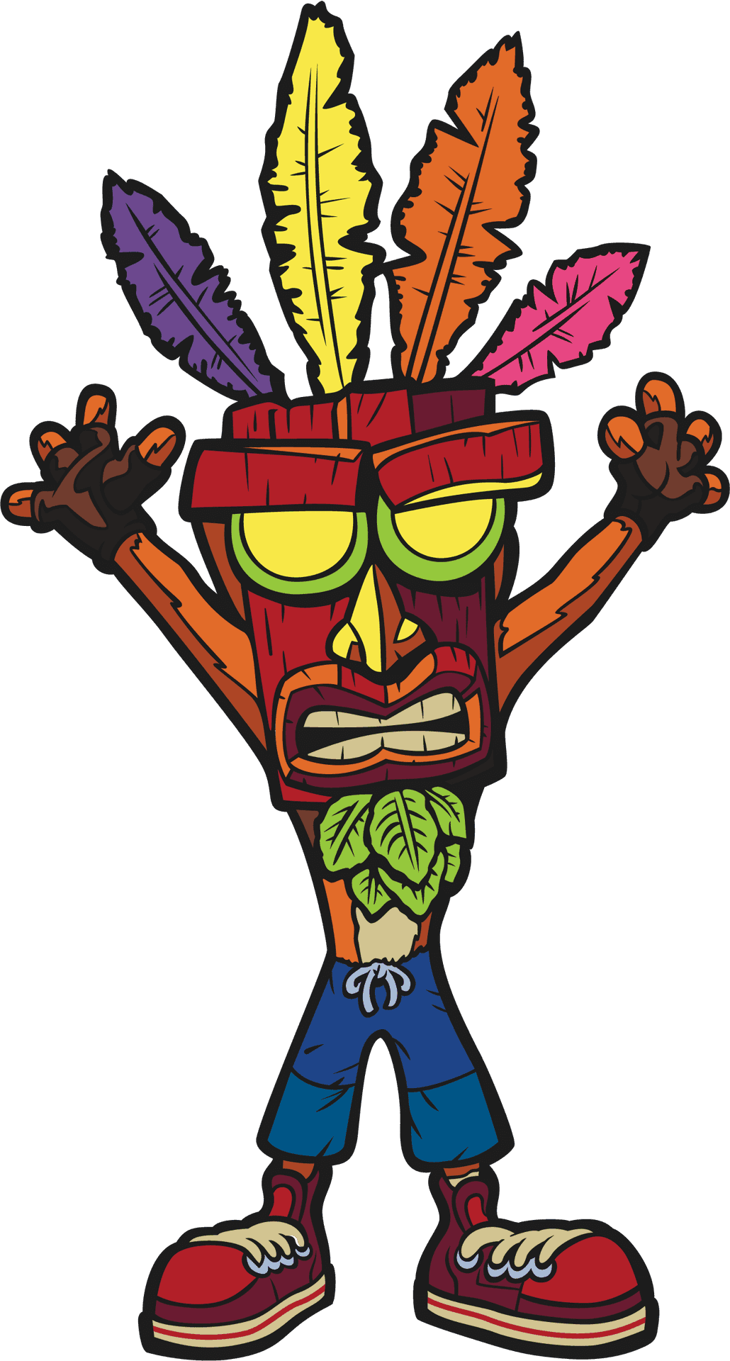 Animated_ Tiki_ Mask_ Character PNG Image