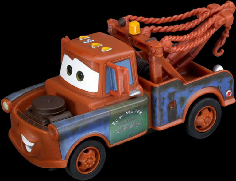 Animated Tow Truck Toy PNG Image