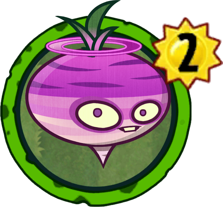 Animated Turnip Character Level2 Badge PNG Image