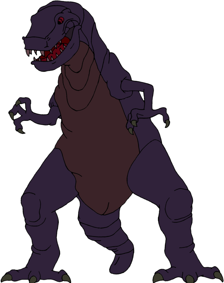 Animated Tyrannosaurus Rex Standing PNG Image