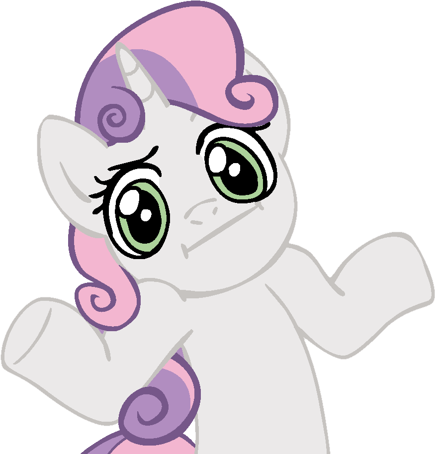 Animated Unicorn Shrugging PNG Image