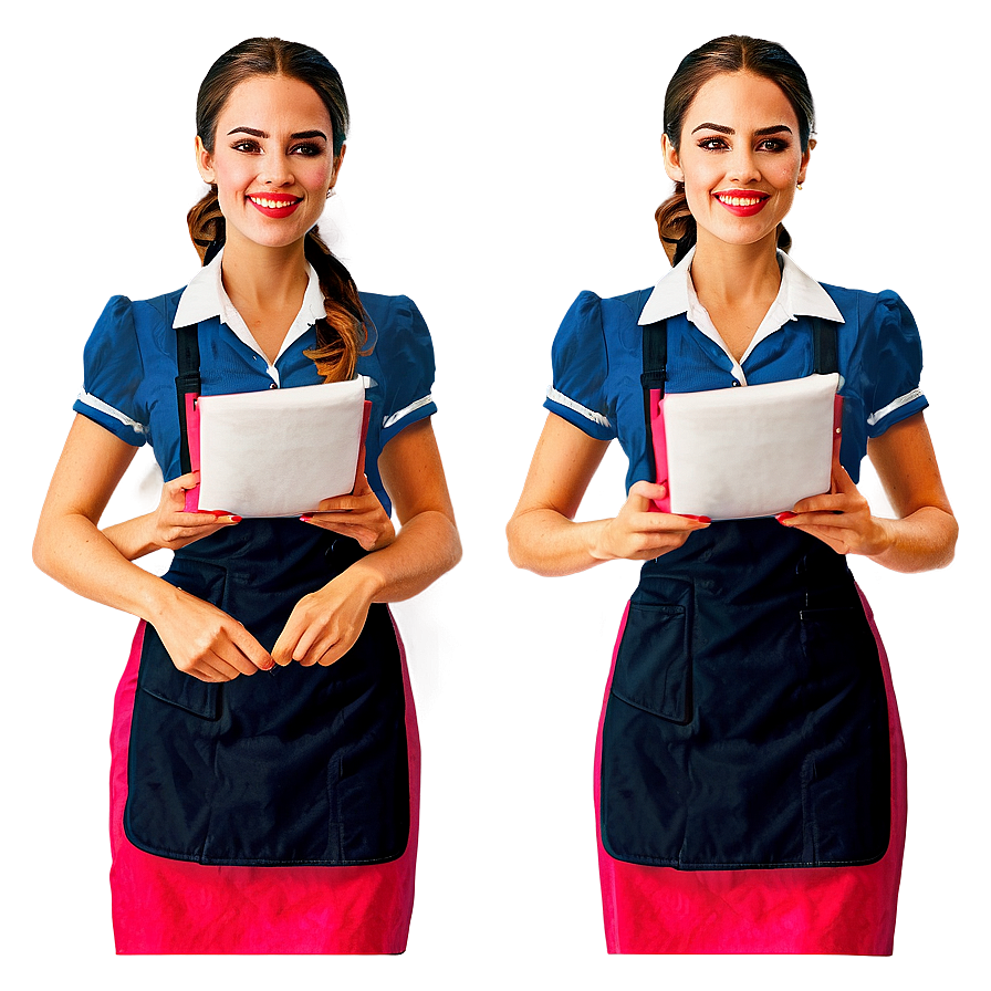 Animated Waitress Character Png Bxy83 PNG Image