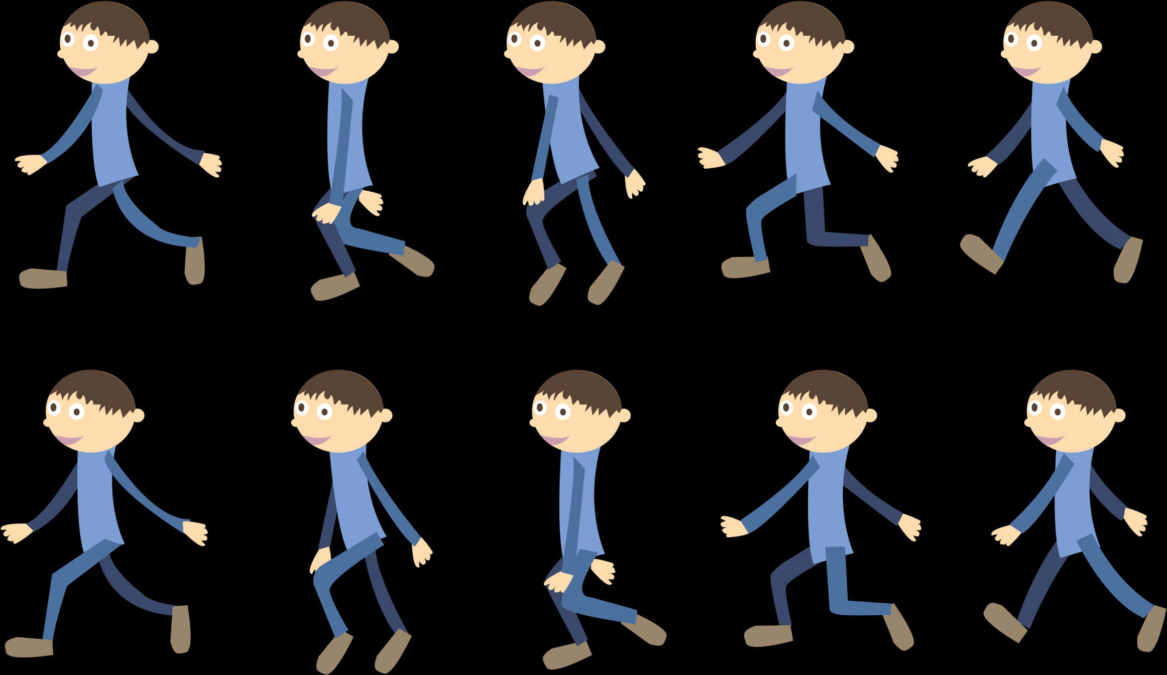 Animated_ Walking_ Sequence PNG Image