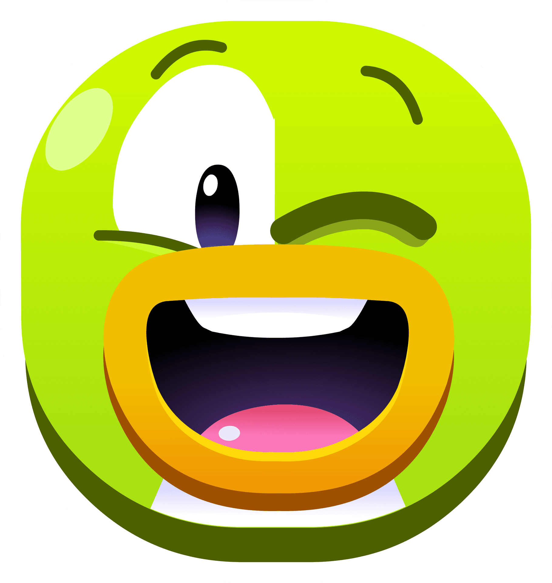 Animated Winking Emoji PNG Image