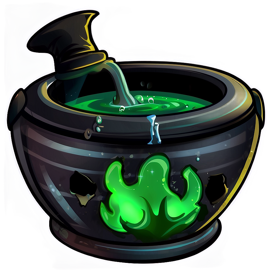 Animated Witch Cauldron Png Hih PNG Image