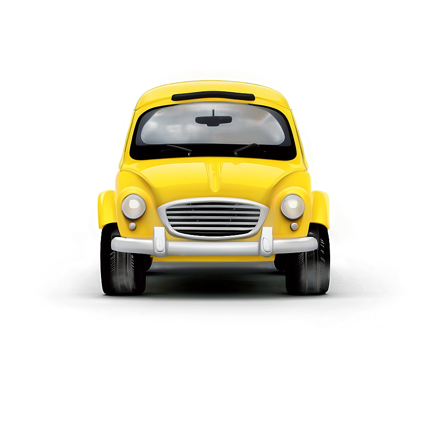 Animated Yellow Car Character Png Ntp56 PNG Image