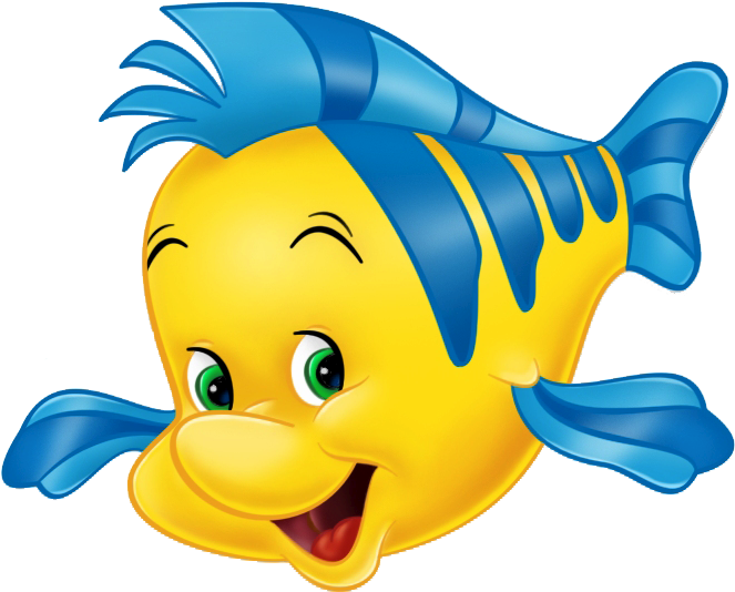 Animated Yellow Fish Character PNG Image