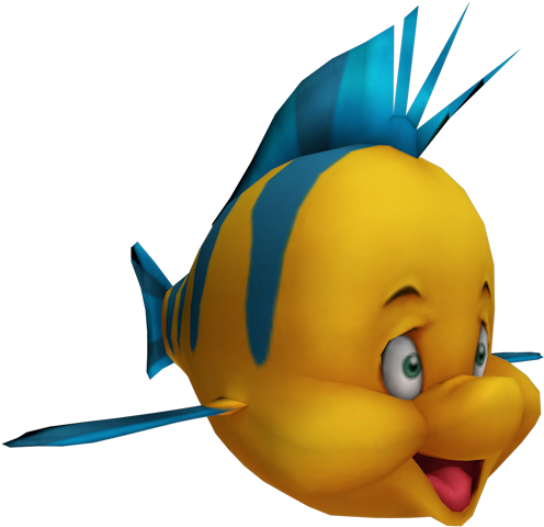 Animated Yellowand Blue Fish PNG Image