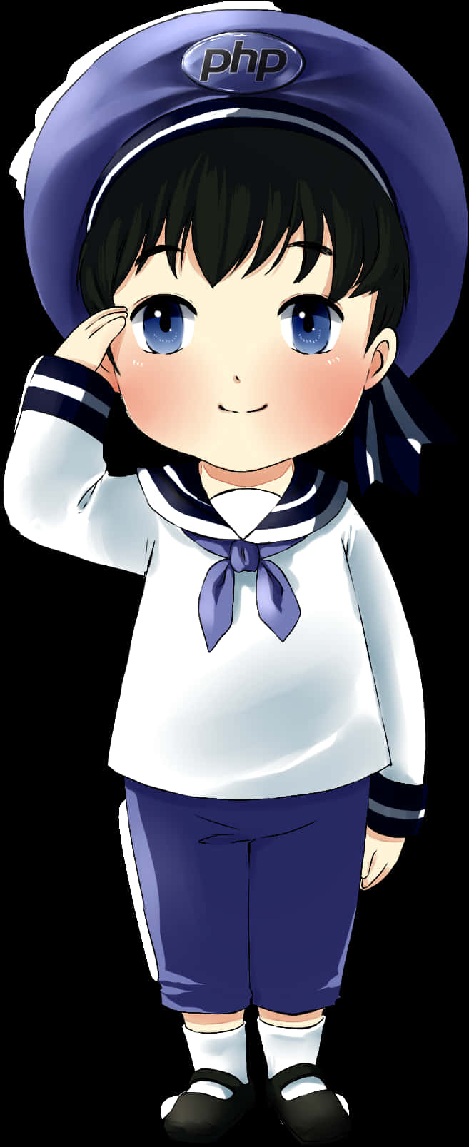 Anime Boyin Sailor Outfit PNG Image