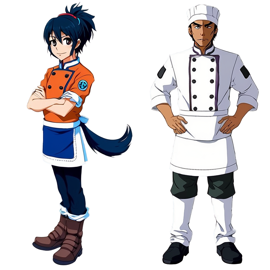 Anime Character In Chef Uniform Png Kvi34 PNG Image