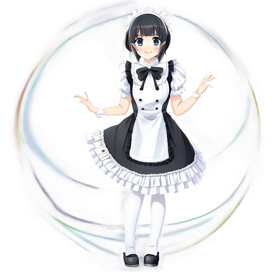 Anime Character In Maid Outfit Png 58 PNG Image