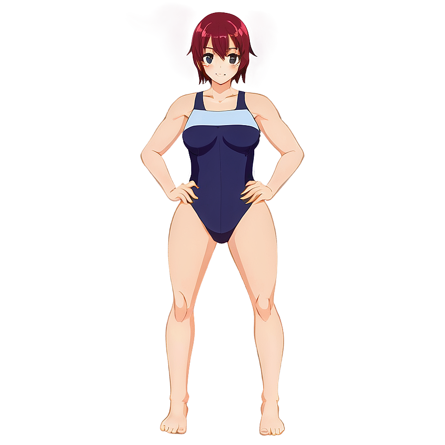 Anime Character In Swimsuit Png Gek71 PNG Image