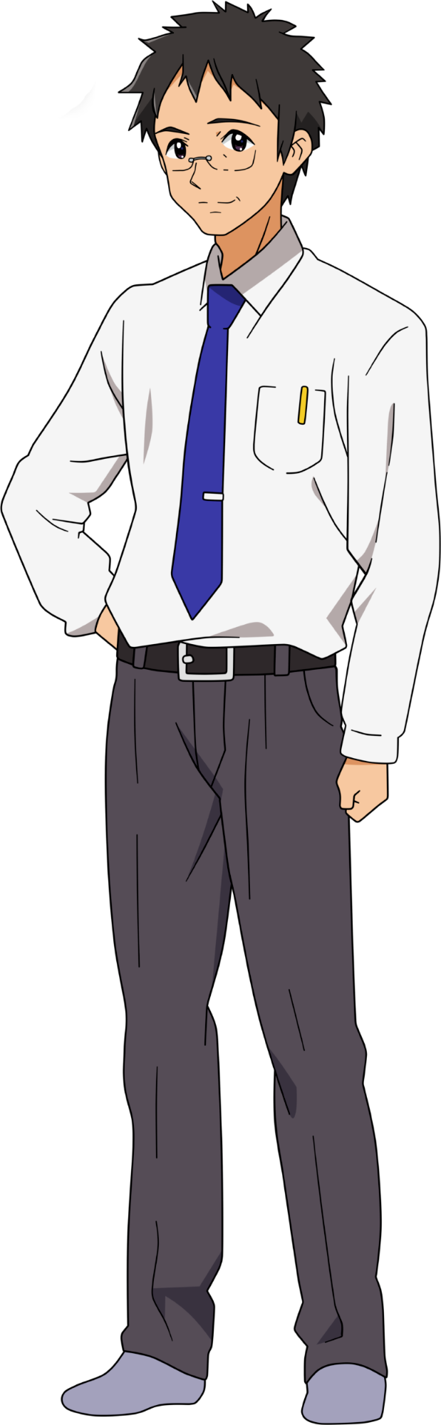 Anime Characterin School Uniform PNG Image