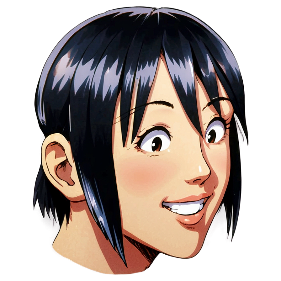 Anime Face Side View Png Psq42 PNG Image