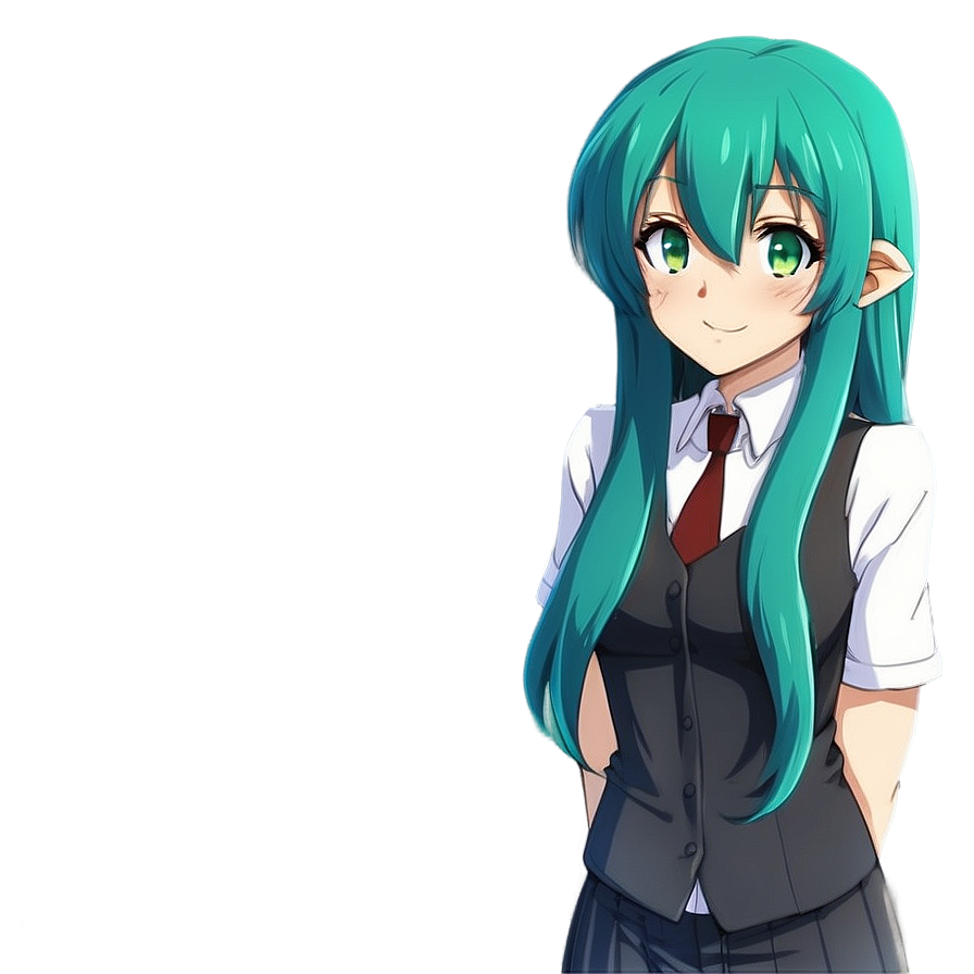 Anime Fan’s Choice: Green Haired Png Download 48 PNG Image