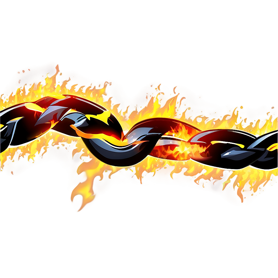 Anime Fire Chain Png Ewg PNG Image